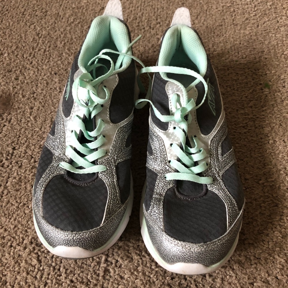 Gray and Teal Avia Shoes